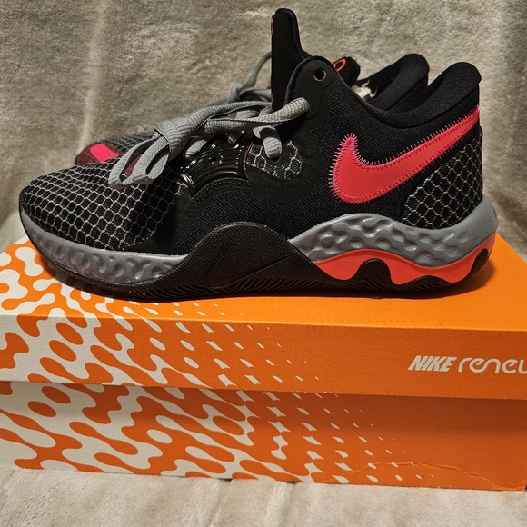 Nike Renew Elevate 2 Black/Siren Red-Pink Prime Basketball Shoes Men's 9 NIB - Picture 8 of 15